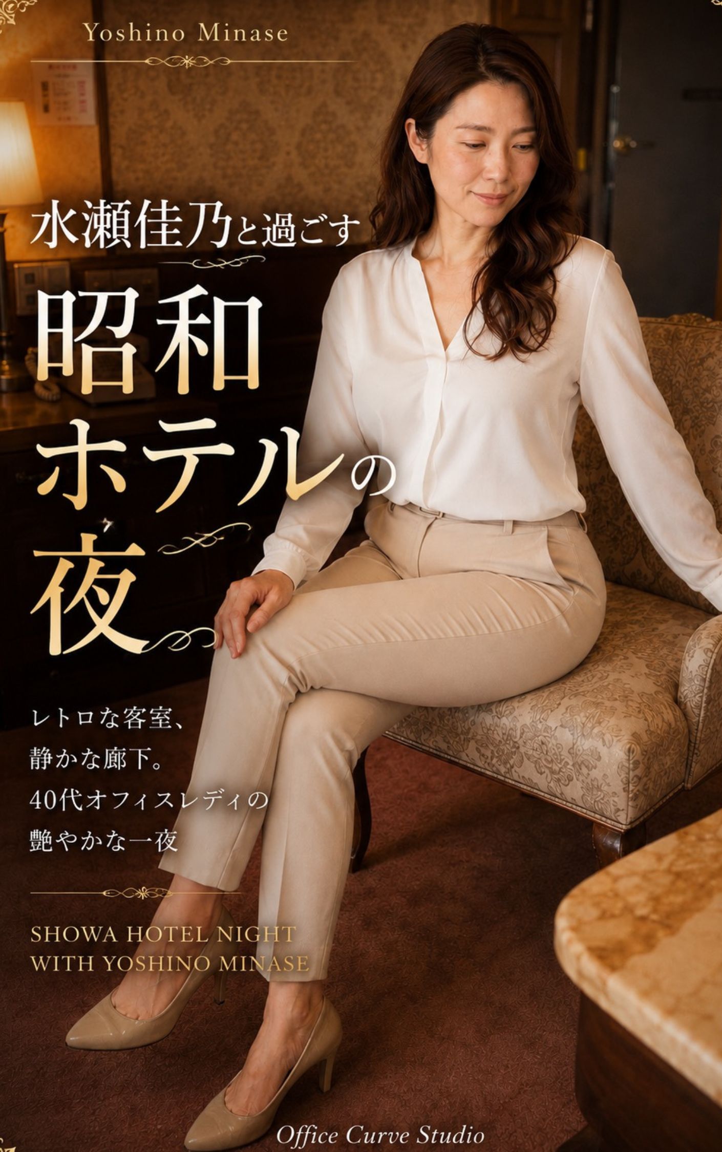 水瀬佳乃と過ごす昭和ホテルの夜 Kindle写真集 表紙
