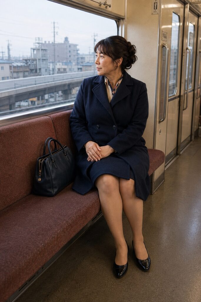 1979年の東京モノレール車内を再構成した藤堂美咲 CUT002
