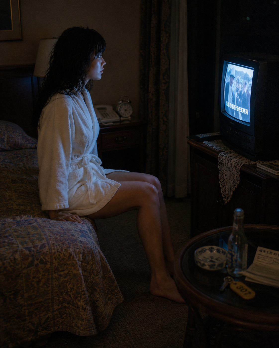 1987年伊豆の宿泊客室にあるブラウン管テレビ