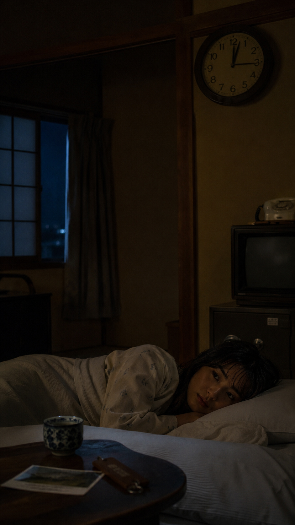 1987年伊豆の深夜の壁掛け時計