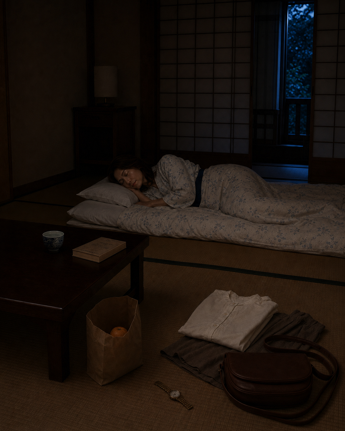 1989年伊豆で一日を終えて眠る出来事