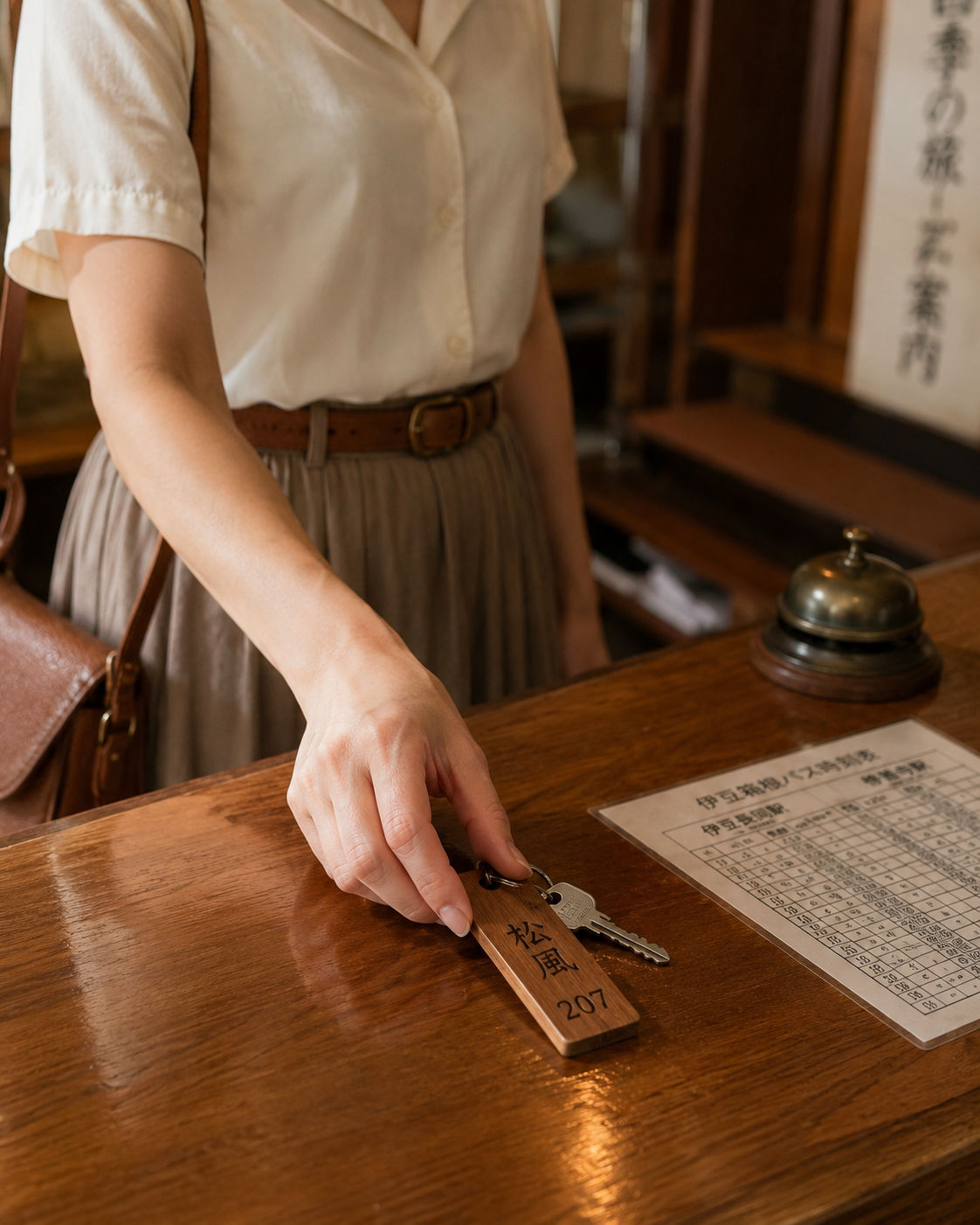 1989年伊豆の旅館の部屋鍵