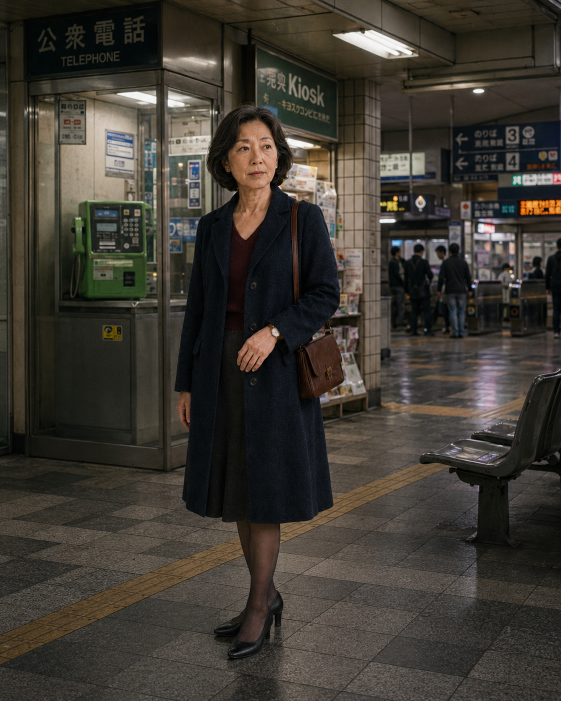 2001年横浜の駅の公衆電話