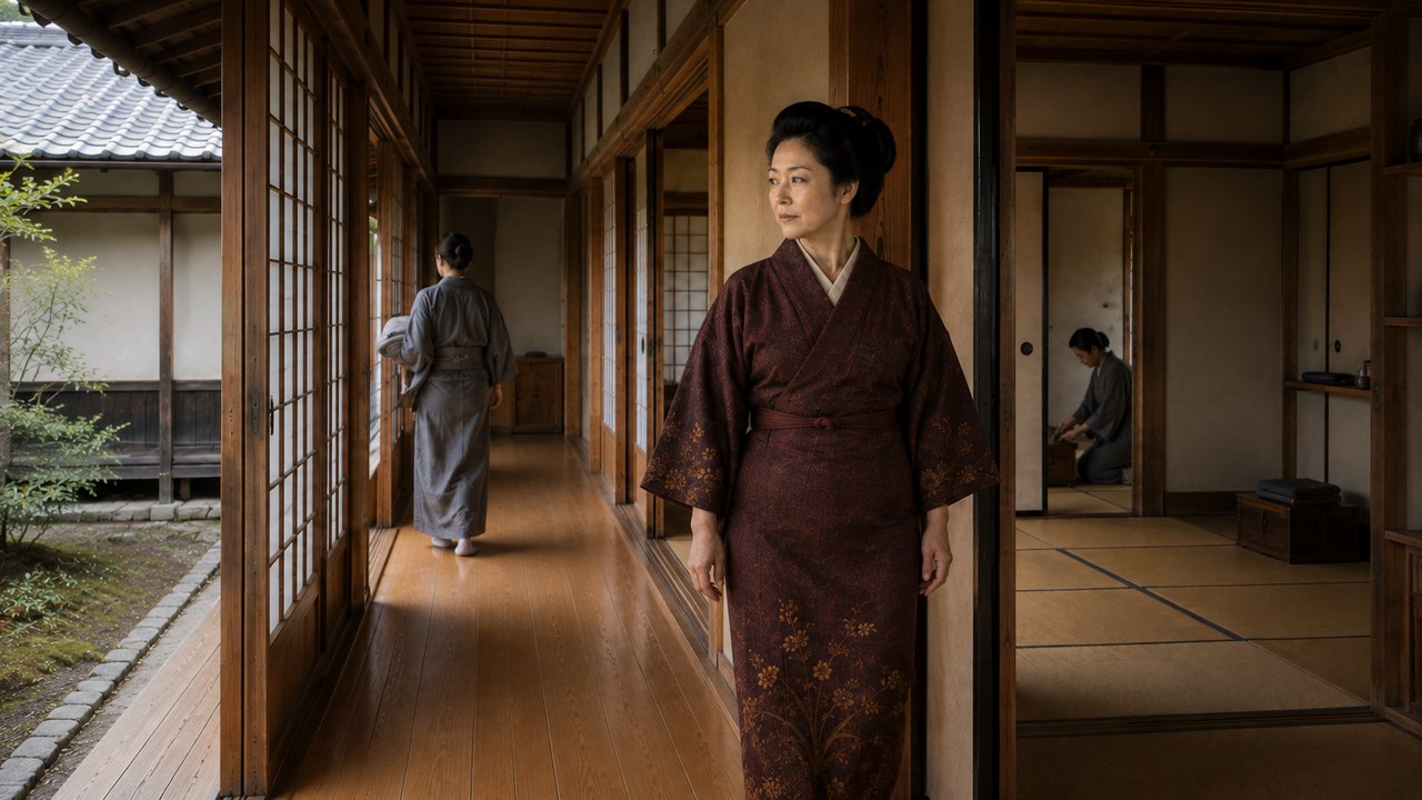 1640年江戸城奥向の架空の年長女中・おつね